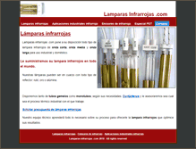 Tablet Screenshot of lamparasinfrarrojas.com